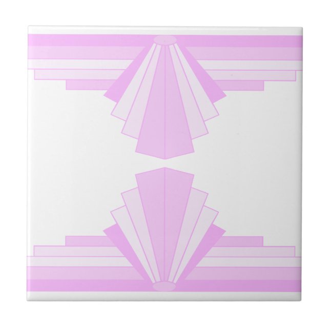 Padrão Art Deco a rosa (Frente)