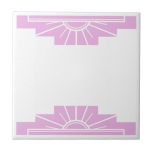 Padrão Art Deco a rosa