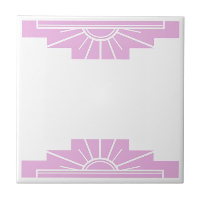 Padrão Art Deco a rosa (Frente)