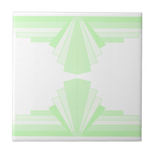 Padrão Art Deco em Pastel Green