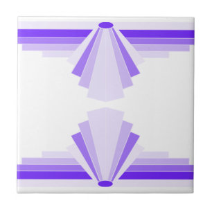 Padrão Art Deco em Roxo