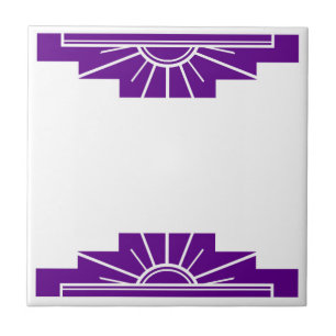 Padrão Art Deco em Roxo