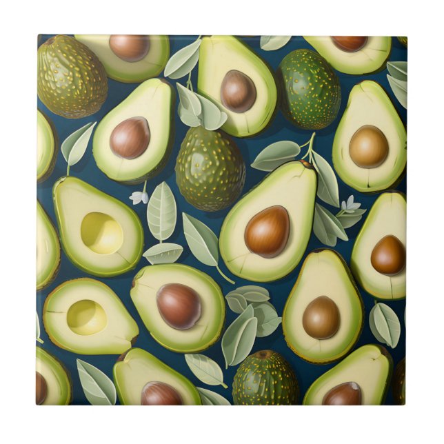 Padrão Avocado Repetitivo com Contraste Texturizad (Frente)