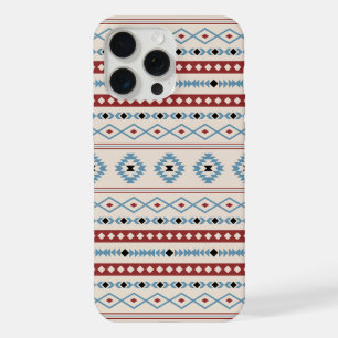 Padrão Aztec Blue Black Cream Mixed Motifs
