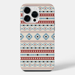 Padrão Aztec Blue Black Cream Mixed Motifs