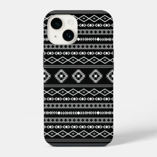 Padrão Aztec Cinza Branca Mistura de Motifs Preta