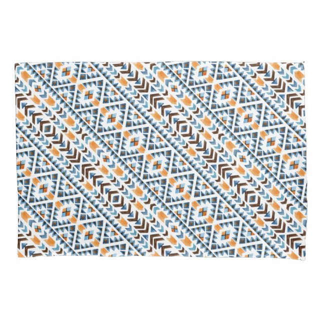 Padrão aztec de aquarela cúbica (Frente-Esquerda)