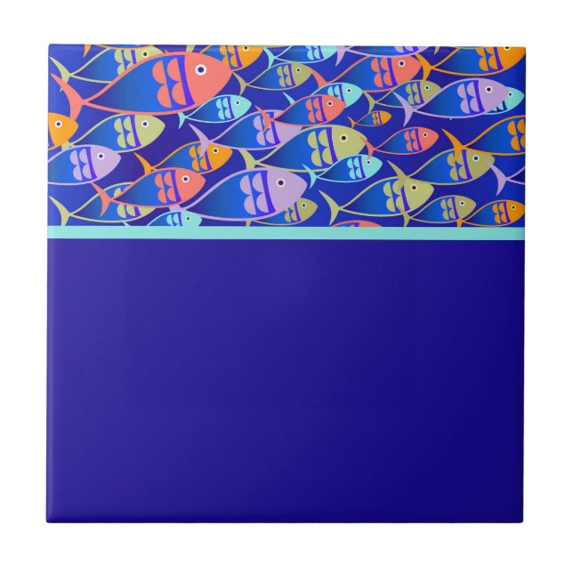 padrão azul abstrato (Frente)