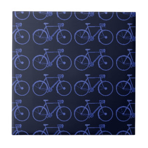 Padrão azul de bicicletas