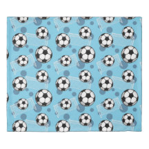 Padrão Azul de Bola de Futebol e Folha de Goal