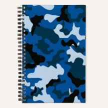 padrão azul de camuflagem Notebook