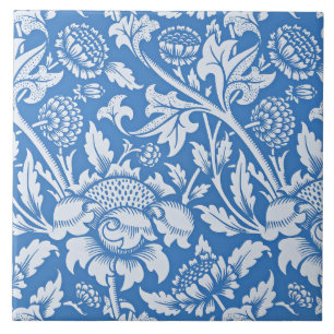 Padrão azul ornamental artificial