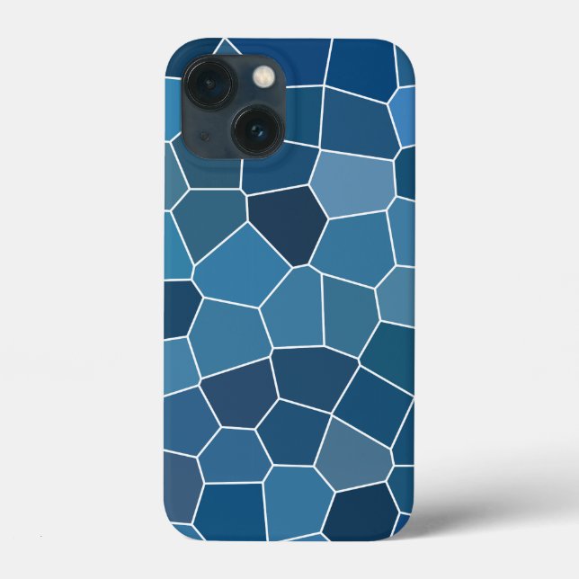 Padrão Azul Trendy Na moda (Verso)