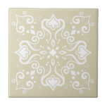Padrão Azulejo Azulejo bege branco elegante A01c<br><div class="desc">Na moda Elegante Chic Azulejo Português do Mediterrâneo Estilo Tradicional Padrão moderno azulejo cerâmico branco sobre fundo amarelo-claro e bege. Perfeito para design de interiores ou backsplash. Para outras variações de cor, entre em contato com o designer. Você pode verificar como o padrão se parece quando os azulejos são colocados...</div>