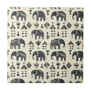 Padrão Boho Elefante Tribal (1)