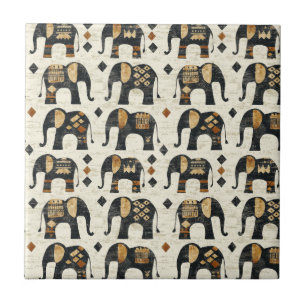Padrão Boho Elefante Tribal (2)