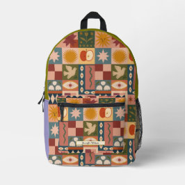 Padrão Boho Sun & Moon