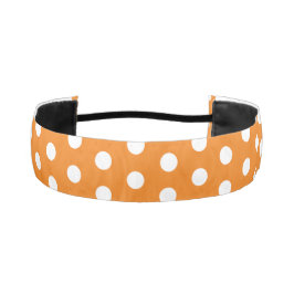 Padrão bolinhas Laranja e Branco