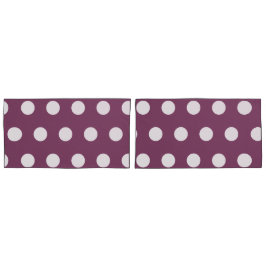 Padrão bonito de Bolinhas brancas roxas do outono