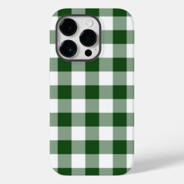 Padrão Bonito de Gingham Verde e Branco
