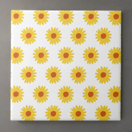 Padrão Bonito de girassol amarelo - Y2K