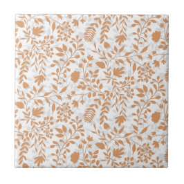 Padrão Bonito de Jardim Floral de Folhagem Encanta