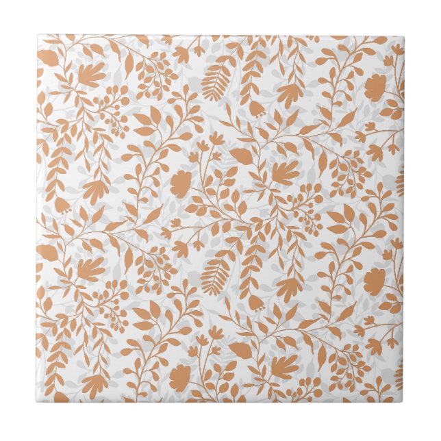 Padrão Bonito de Jardim Floral de Folhagem Encanta (Frente)