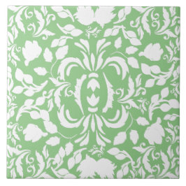 Padrão bonito William Morris verde e branco