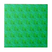 Padrão Botânico Abstrato Verde Trevo Moderno