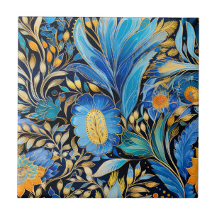 Padrão Botânico de Aves Exóticas Chinoiserie (3)
