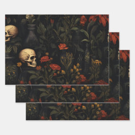 Padrão botânico do Halloween