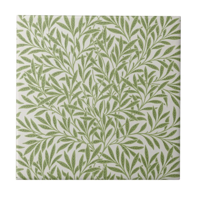 Padrão Botânico Floral Verde de William Morris (Frente)