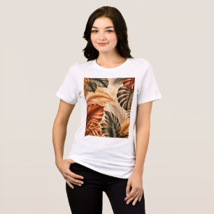 Padrão Botânico Monstera Tropical de Outono