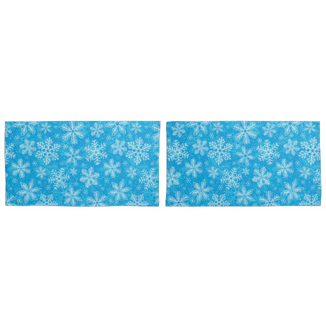 Padrão branco de flocos de neve (Frente - conjunto)