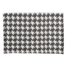 Padrão Branco preto-houndstooth
