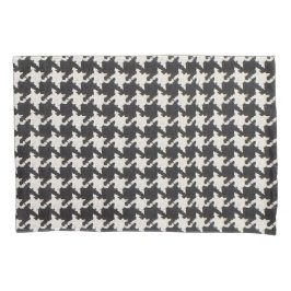 Padrão Branco preto-houndstooth