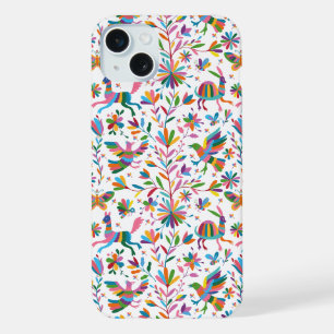 Padrão Brilhante do estilo Otomi mexicano