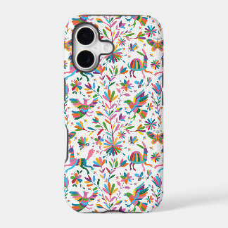 Padrão Brilhante do estilo Otomi mexicano