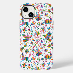 Padrão Brilhante do estilo Otomi mexicano