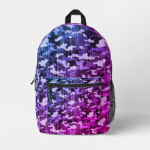 Padrão Camuflado Rosa Azul Neon
