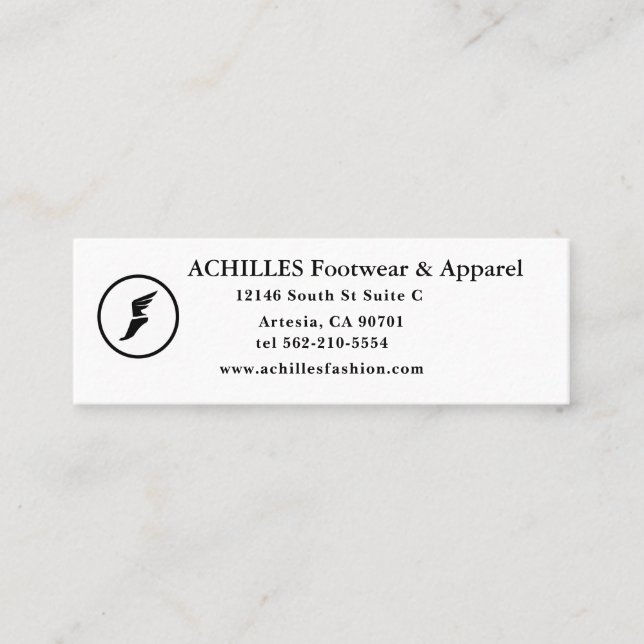 Padrão, Cartão de visita de 3,5" x 2,0" (Frente)