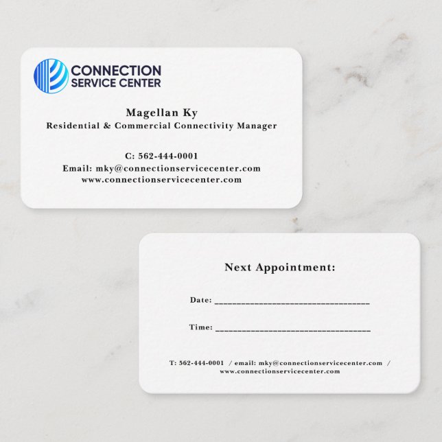 Padrão, Cartão de visita de 3,5" x 2,0" (Frente/Verso)