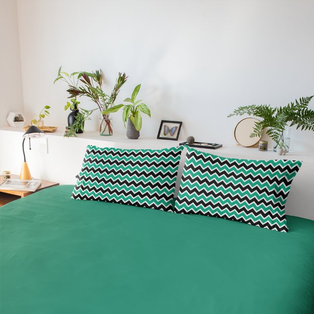 Padrão Chevron Preto Azul Moderno (Criador carregado)