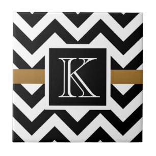 Padrão Chevron preto e branco