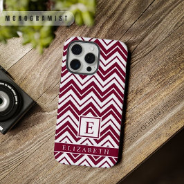 Padrão Chevron Vermelho Marrom Escuro Rosa Branco