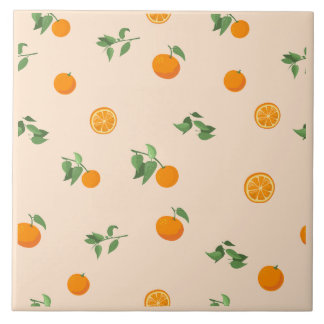 Padrão clássico de citrino de fruta laranja