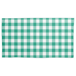 Padrão Clássico De Verificação De Gingham Verde E