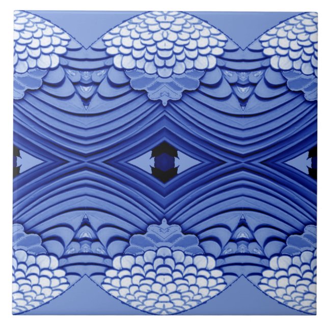 Padrão clássico moderno azul e branco  (Frente)