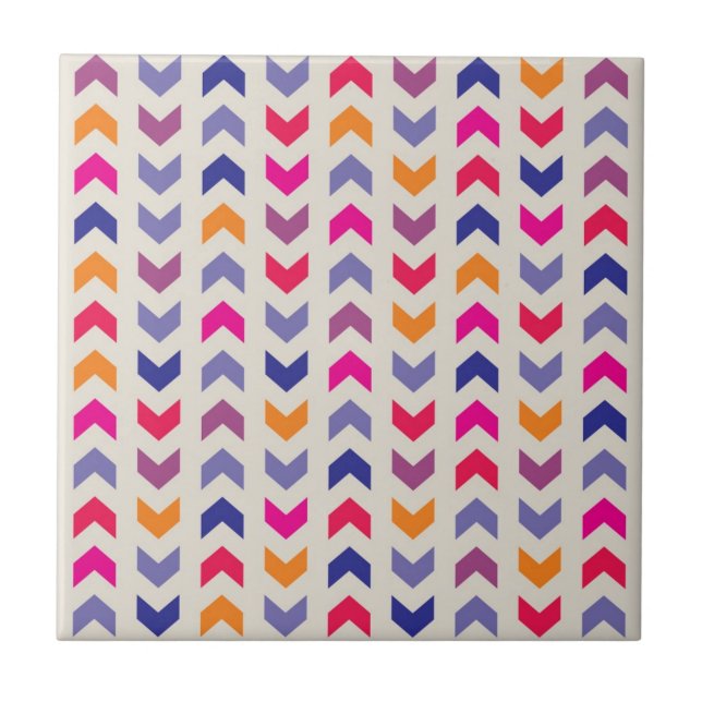 Padrão colorido Aztec Chevron (Frente)