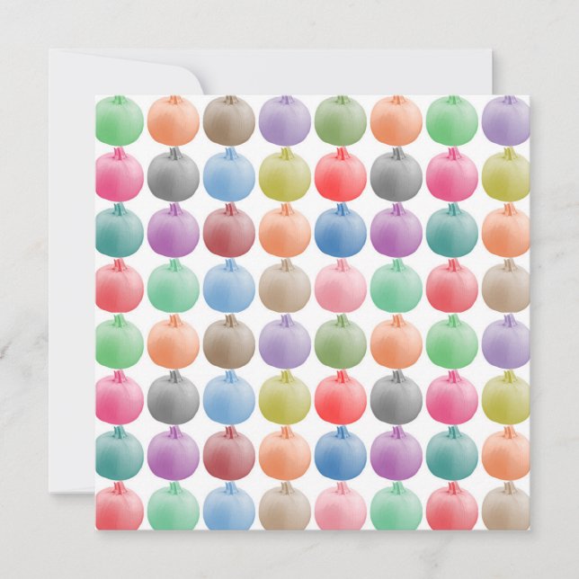 Padrão colorido de abóbora (Frente)